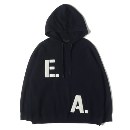 22SS ビッグロゴ刺繍 ニット パーカー