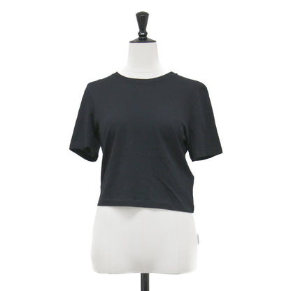 22SS ショート丈 ワンポイント刺繍 クルーネック Tシャツ