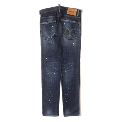 23SS スケーター クラッシュリペア加工 ストレッチ スリム デニムパンツ(Skater Jean)