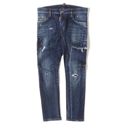 20SS タイディ バイカー クラッシュリペア加工 ストレッチ デニムパンツ(Tidy Biker Jean)