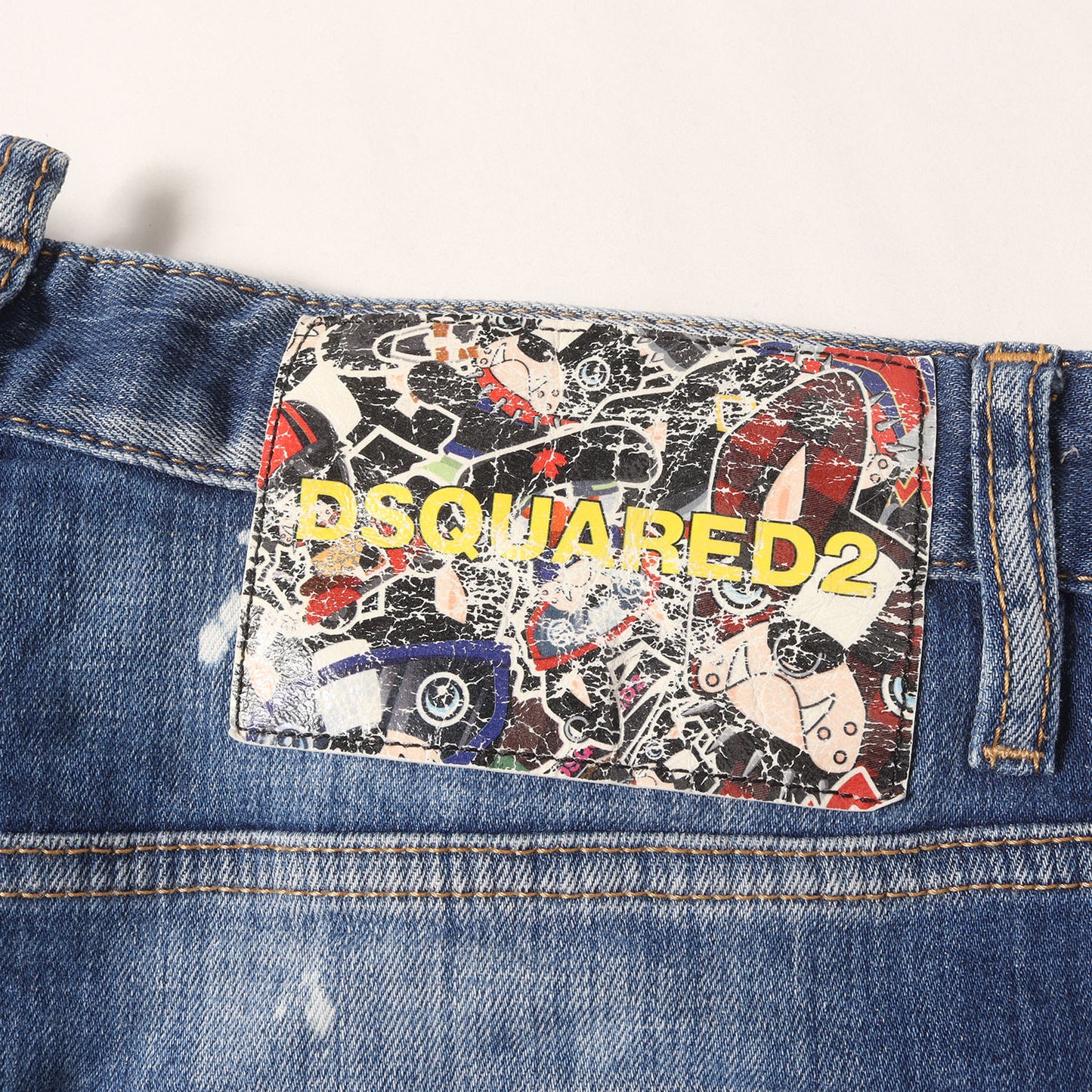 セクシー ツイスト ブリーチ加工 ストレッチ デニムパンツ(Sexy Twist Jean)