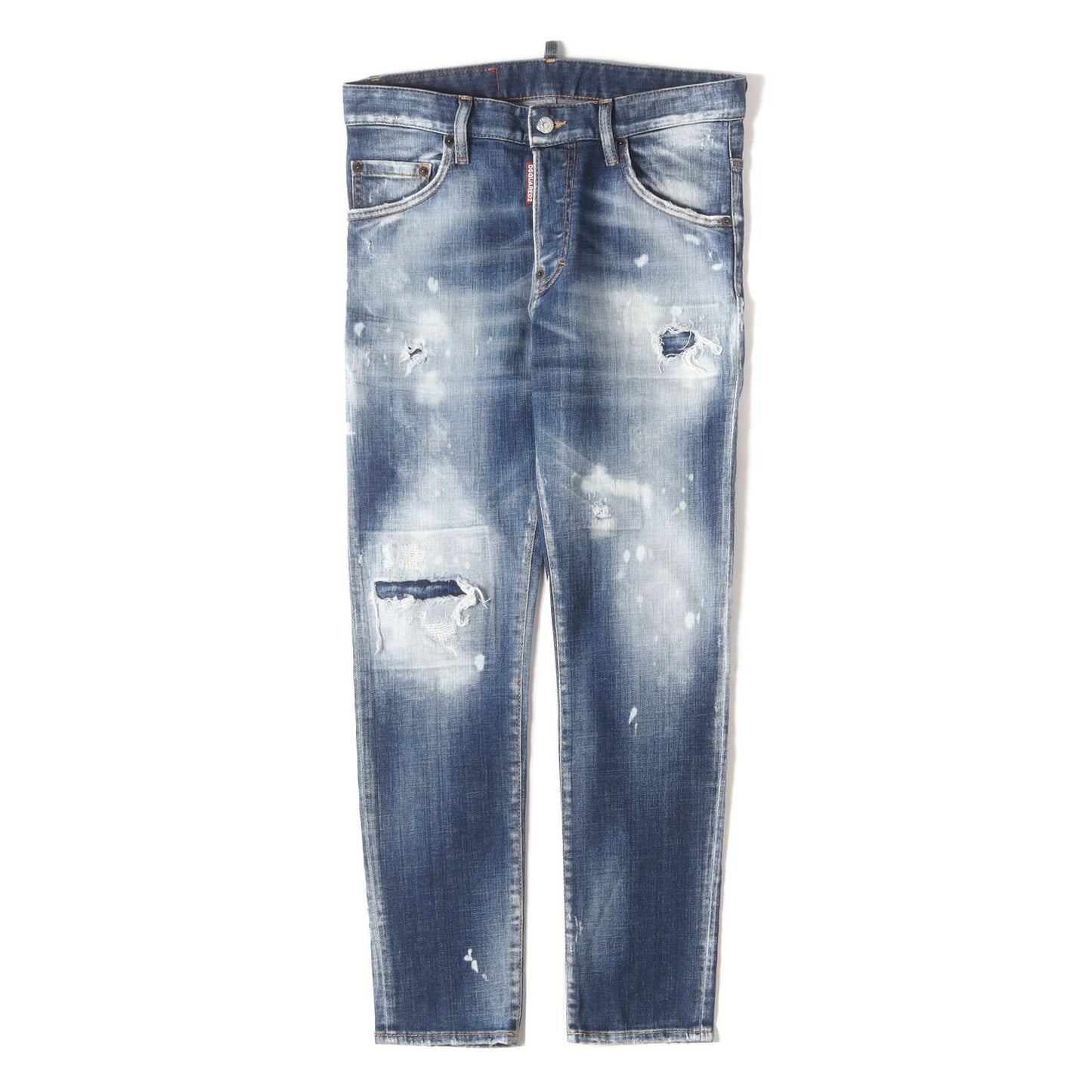 21AW スケーター ダメージリペア加工 ストレッチ デニムパンツ(Skater Jean)