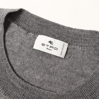 23AW ワンポイント刺繍 ハイゲージ ウールニット