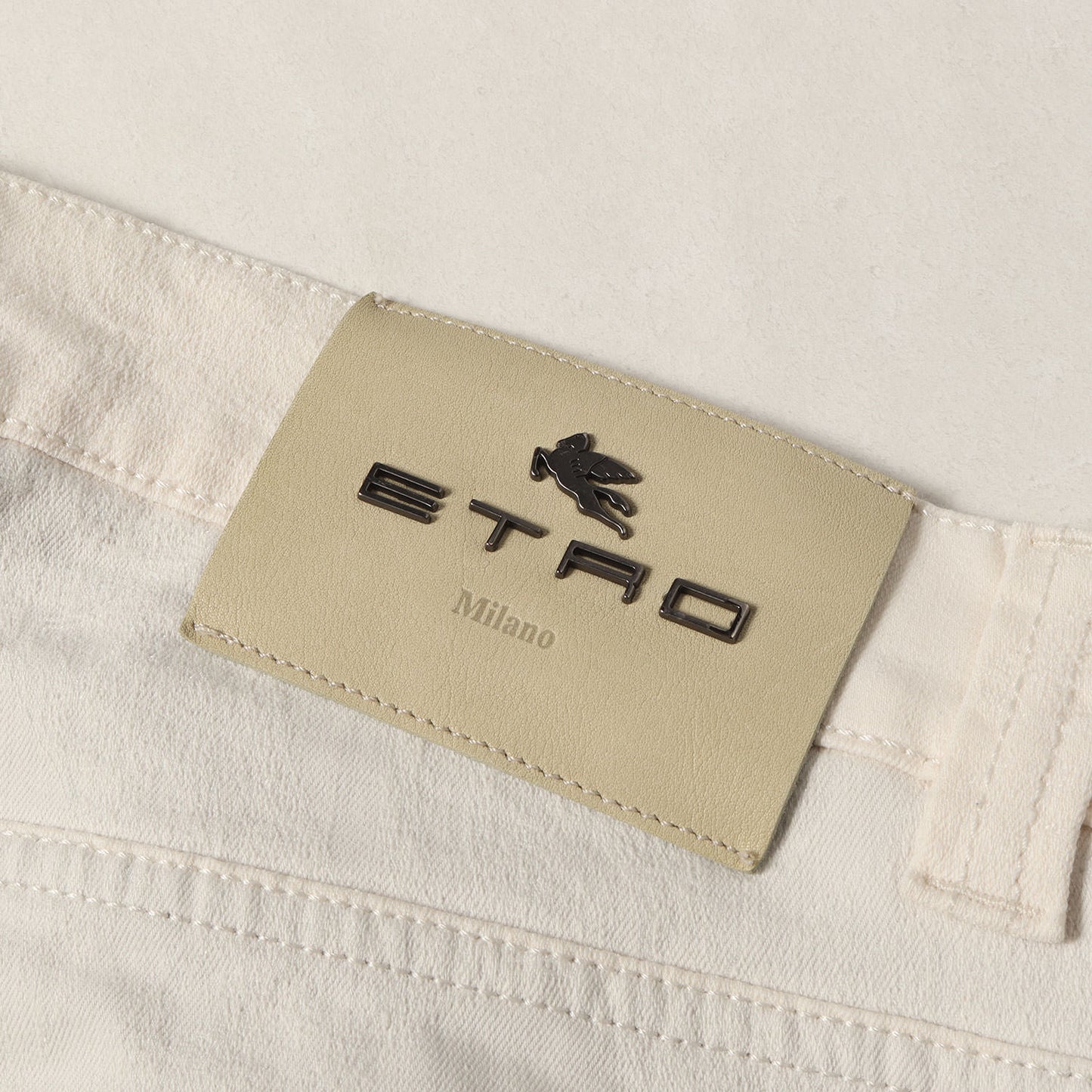 21SS ペイズリー柄 ジャガード ストレッチ デニムパンツ