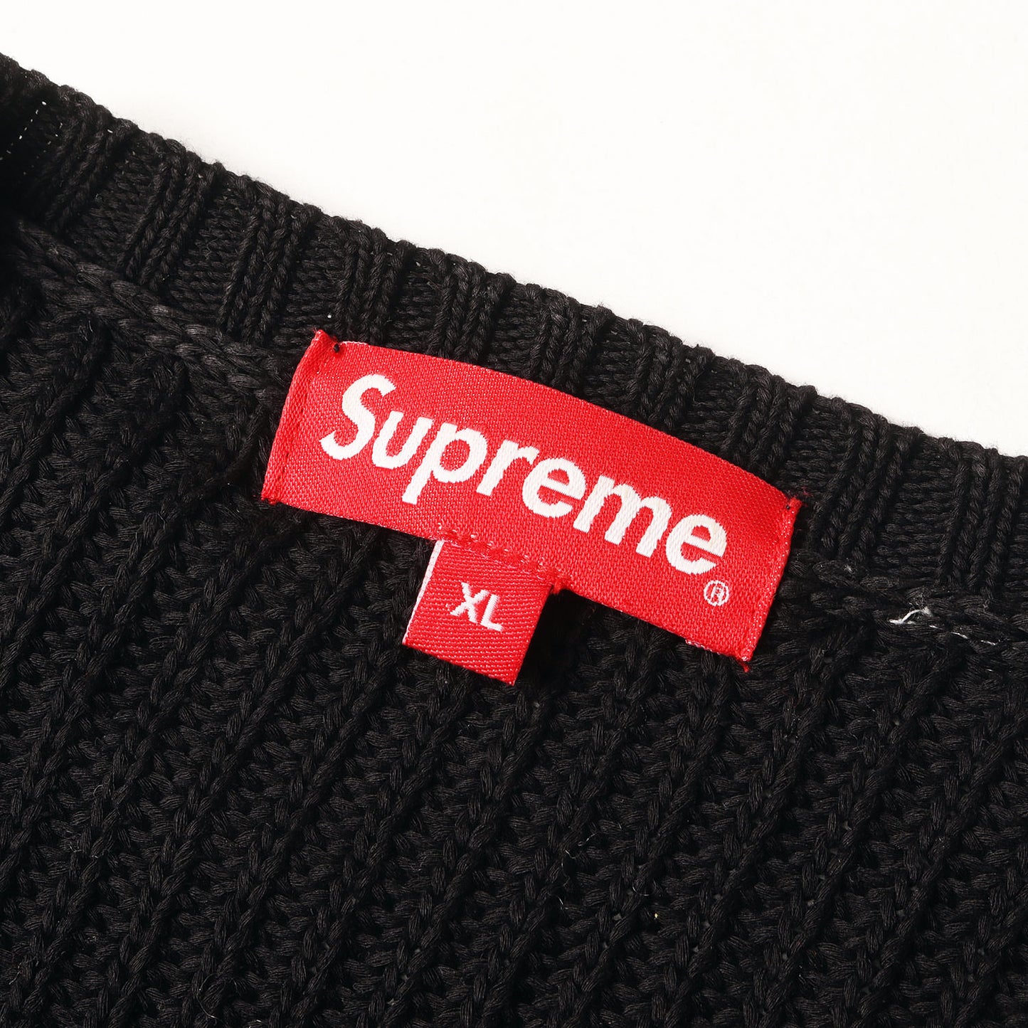 23SS スモールBOXロゴ リブニット セーター(Small Box Ribbed Sweater)