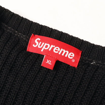 23SS スモールBOXロゴ リブニット セーター(Small Box Ribbed Sweater)