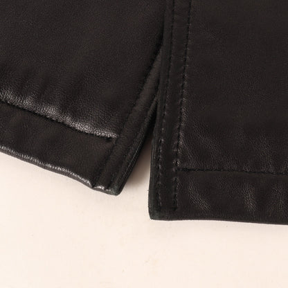 90s シープスキンレザー ボタン カーコート / Golden Fur ゴールデンファー
