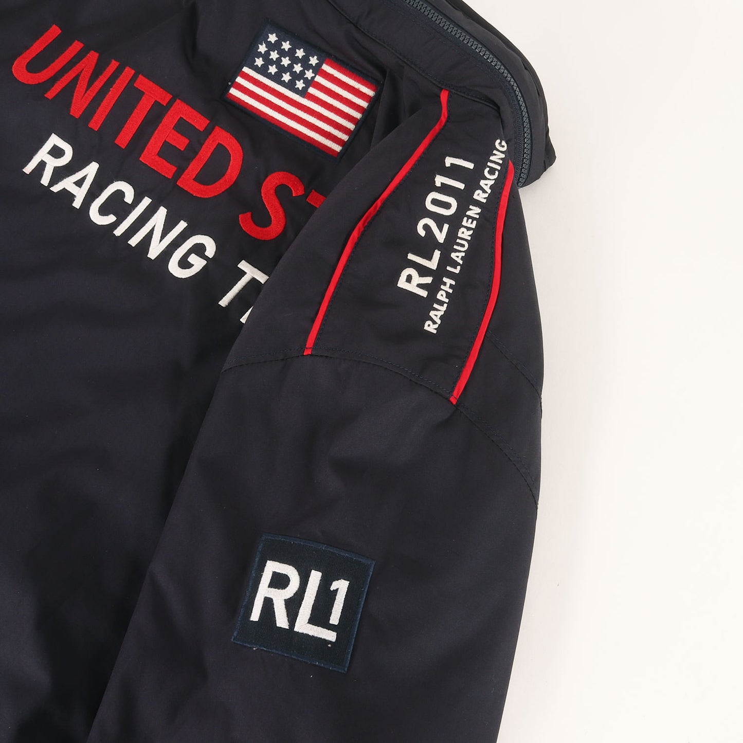 00s [アメリカモデル] RL1 TEAM RACING ビッグポニー刺繍 中綿ジャケット