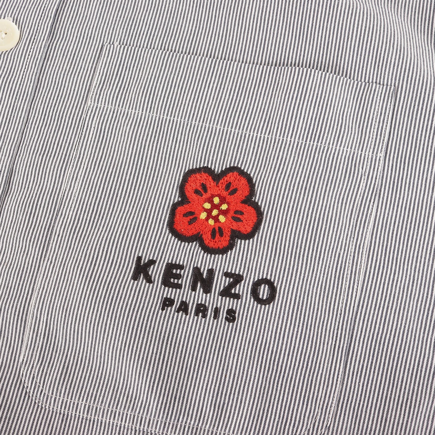 22SS NIGO期 フラワー刺繍 オーバーサイズ ストライプシャツ