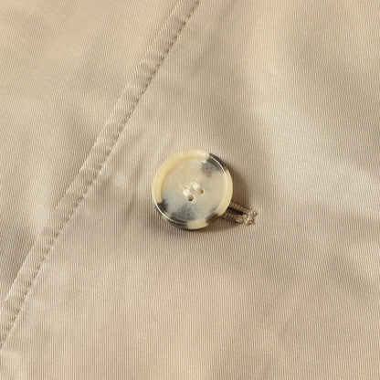 T/Cサテン 裏地キルティング ステンカラーコート