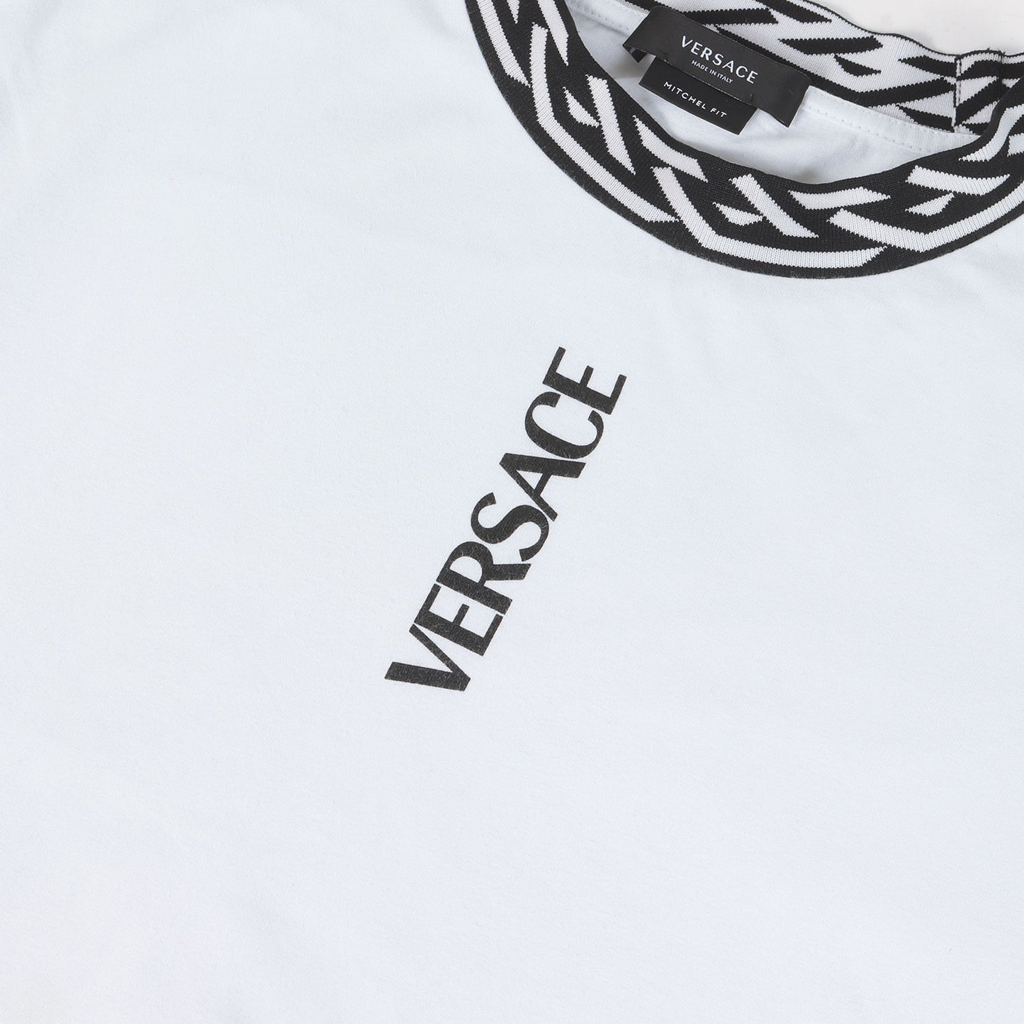 リブデザイン ブランドロゴ Tシャツ(MITCHEL FIT)