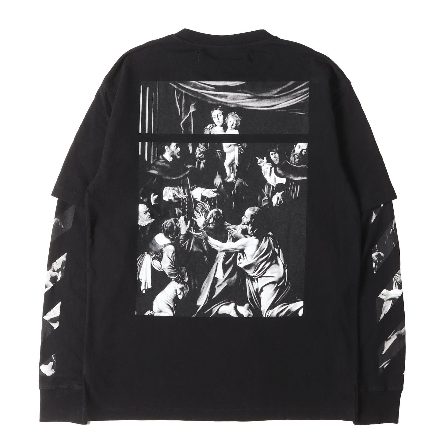 20SS 絵画グラフィック レイヤード ロングスリーブ Tシャツ