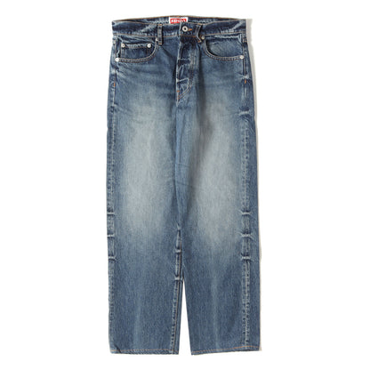 23SS ヴィンテージ加工 ストレート デニムパンツ