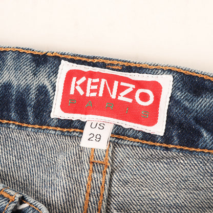23SS ヴィンテージ加工 ストレート デニムパンツ