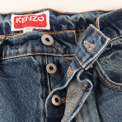 23SS ヴィンテージ加工 ストレート デニムパンツ