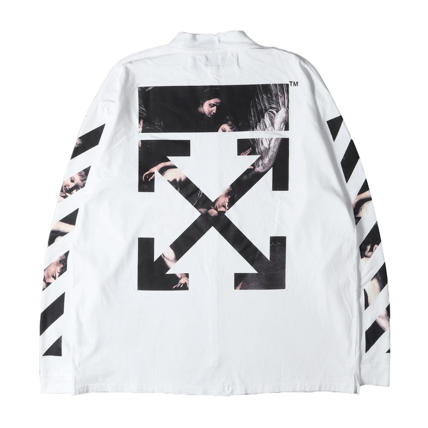 20SS 絵画 アローマーク モックネック ロングスリーブ Tシャツ