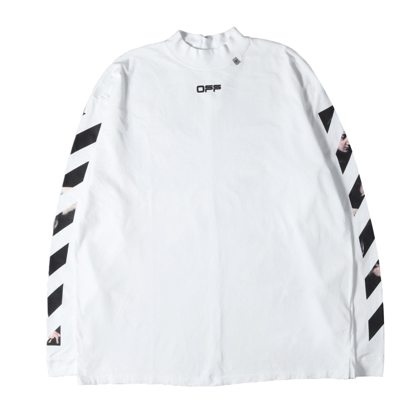 20SS 絵画 アローマーク モックネック ロングスリーブ Tシャツ