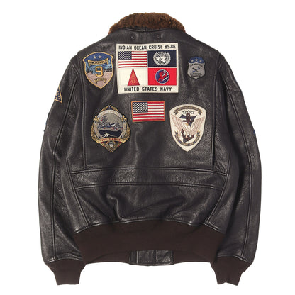[現行品 トップガンモデル] G-1 ゴートスキンレザー フライト ジャケット (G-1 TOP GUN JACKET)
