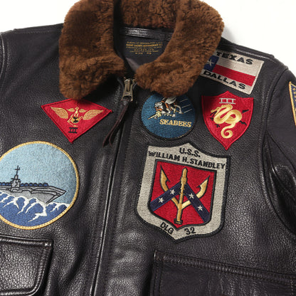 [現行品 トップガンモデル] G-1 ゴートスキンレザー フライト ジャケット (G-1 TOP GUN JACKET)
