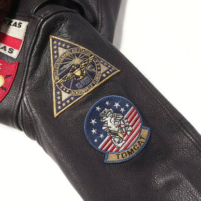 [現行品 トップガンモデル] G-1 ゴートスキンレザー フライト ジャケット (G-1 TOP GUN JACKET)