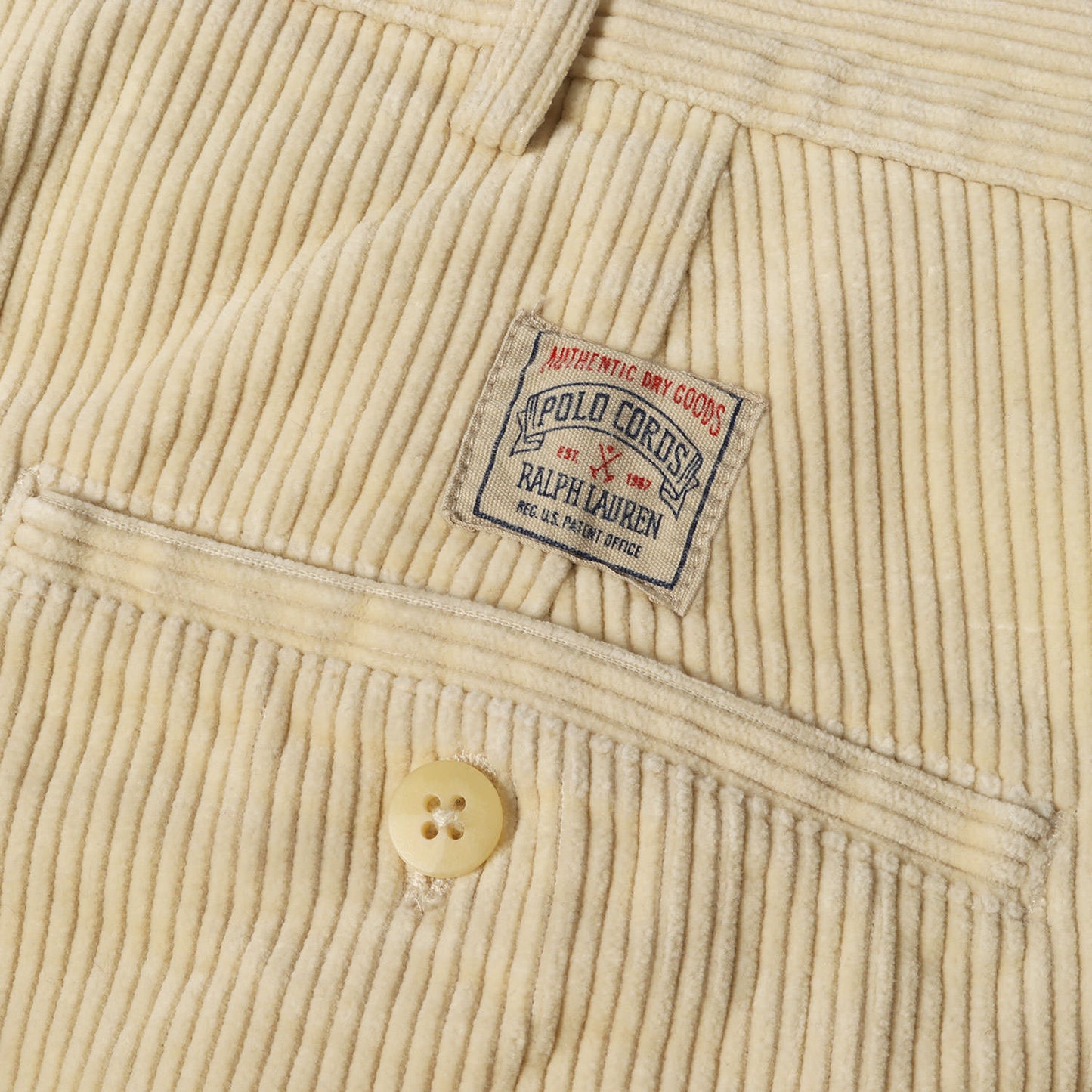 [人気カラー] 90s 太畝 コーデュロイ ツータック パンツ (POLO CORDS)
