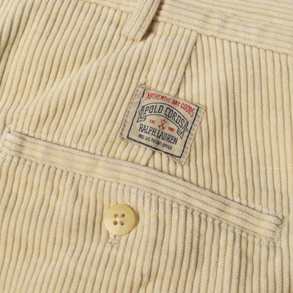 [人気カラー] 90s 太畝 コーデュロイ ツータック パンツ (POLO CORDS)