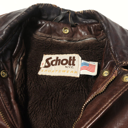 [希少モデル] 70s G-1 ボアライナー付き レザー フライトジャケット / USA製 184SM