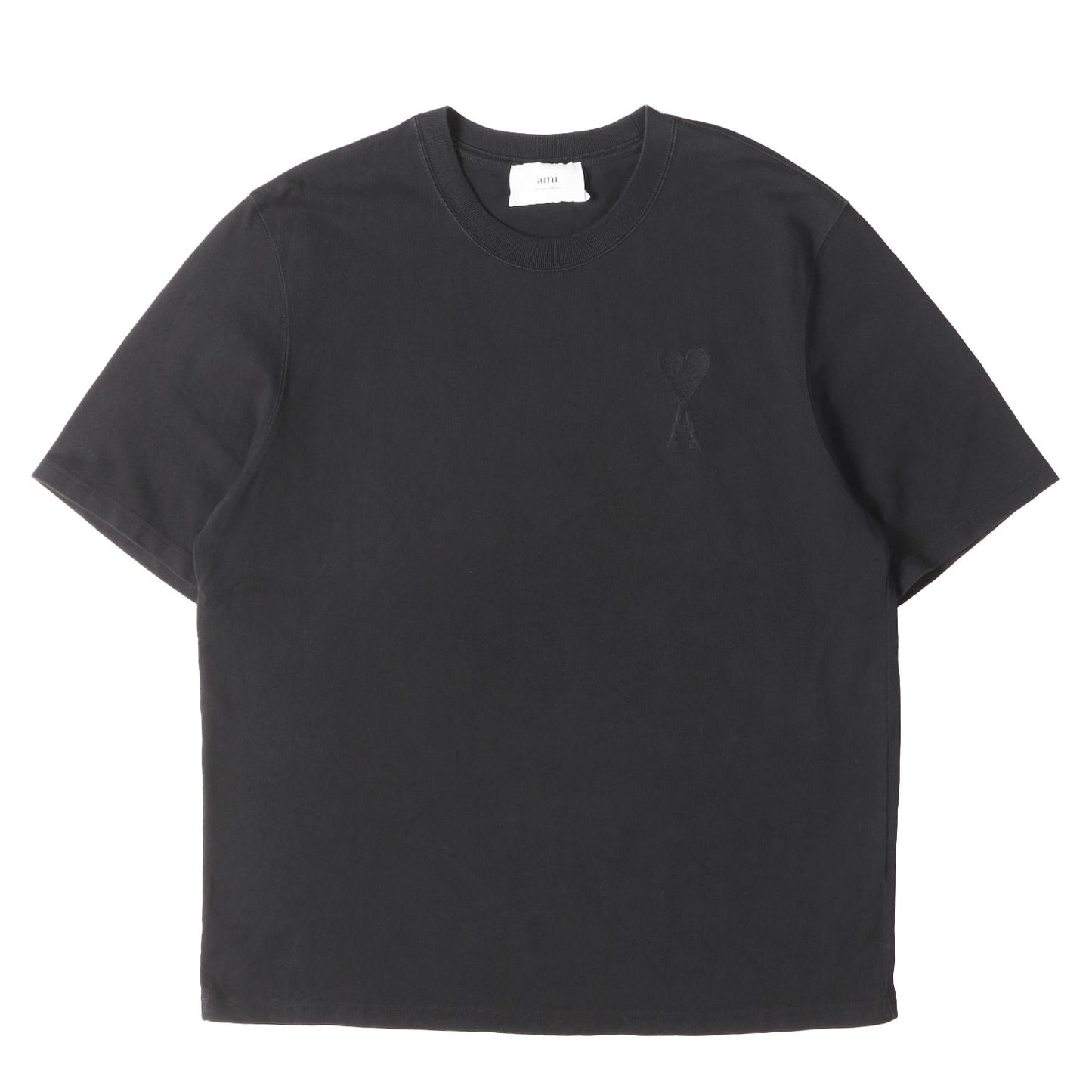 ビッグハートロゴ刺繍 クルーネック Tシャツ