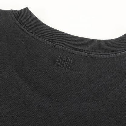 ビッグハートロゴ刺繍 クルーネック Tシャツ