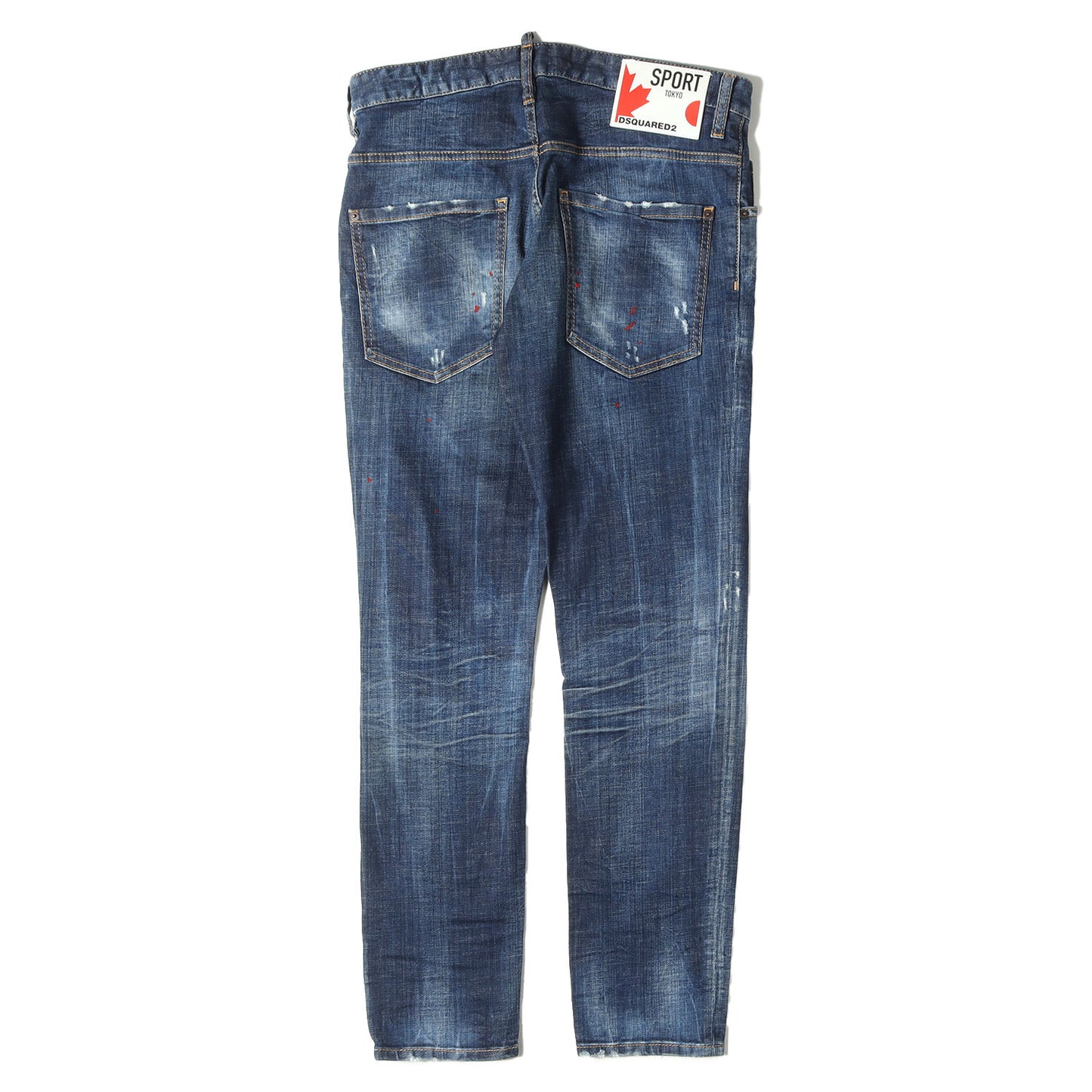 21SS スケーター ダメージリペア加工 ストレッチ デニムパンツ(Skater Jean)