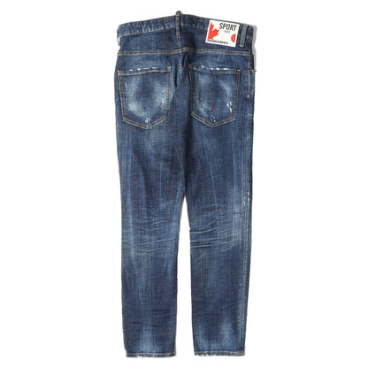 21SS スケーター ダメージリペア加工 ストレッチ デニムパンツ(Skater Jean)