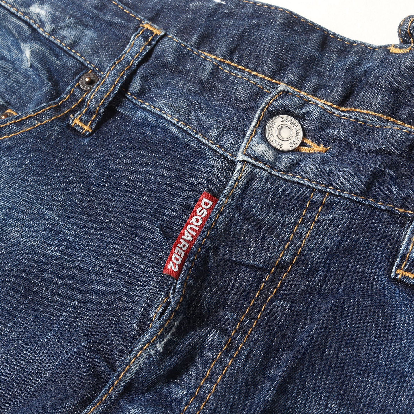 21SS スケーター ダメージリペア加工 ストレッチ デニムパンツ(Skater Jean)