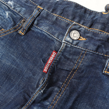 21SS スケーター ダメージリペア加工 ストレッチ デニムパンツ(Skater Jean)