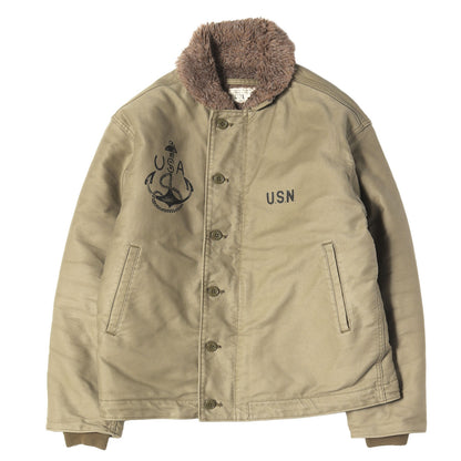 ステンシルプリント N-1 デッキジャケット (CUSTOM N-1 DECK JACKET)