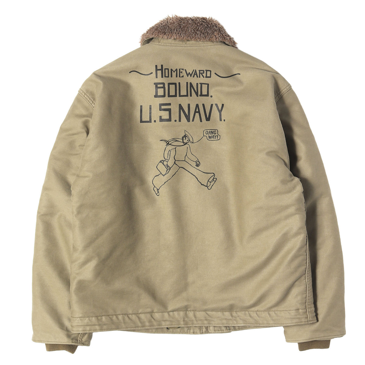 ステンシルプリント N-1 デッキジャケット (CUSTOM N-1 DECK JACKET)