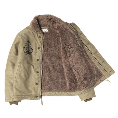 ステンシルプリント N-1 デッキジャケット (CUSTOM N-1 DECK JACKET)