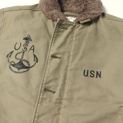 ステンシルプリント N-1 デッキジャケット (CUSTOM N-1 DECK JACKET)