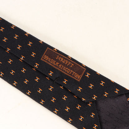 22年購入品 フラワー刺繍柄 シルク/コットン ネクタイ