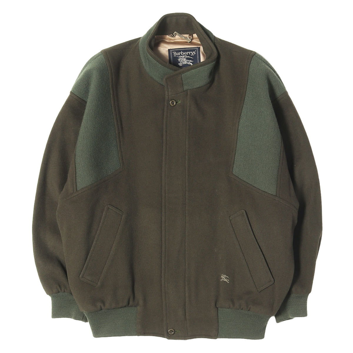 90s ニットコンビ メルトンウール ジップ ジャケット