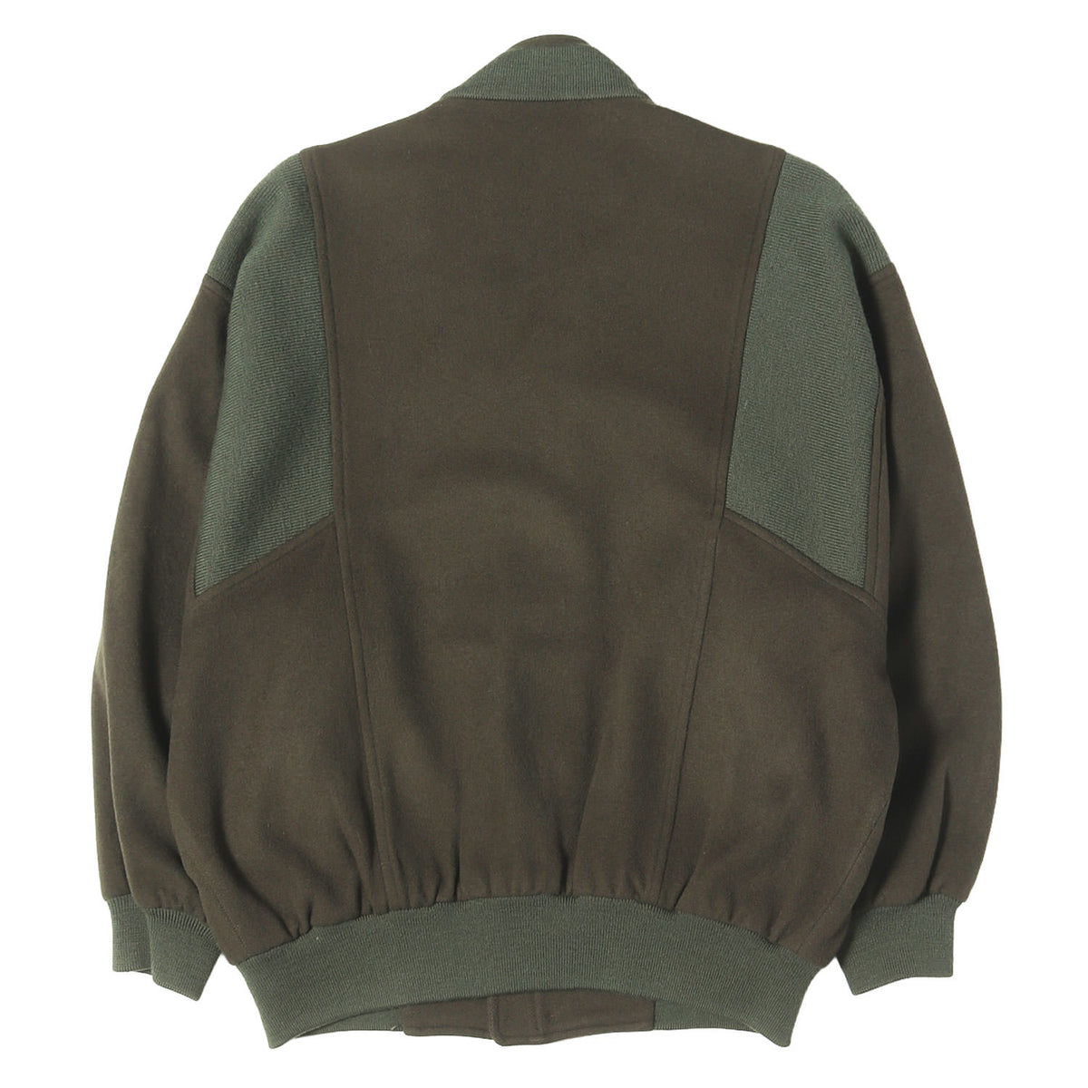 90s ニットコンビ メルトンウール ジップ ジャケット