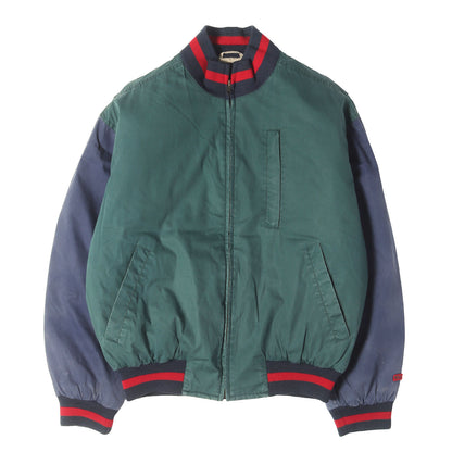 [希少モデル POLO COUNTRY] 90s バイカラー コットン フルジップ タンカース ダウンジャケット