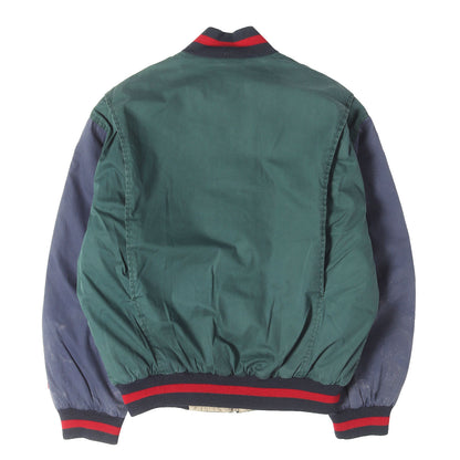 [希少モデル POLO COUNTRY] 90s バイカラー コットン フルジップ タンカース ダウンジャケット