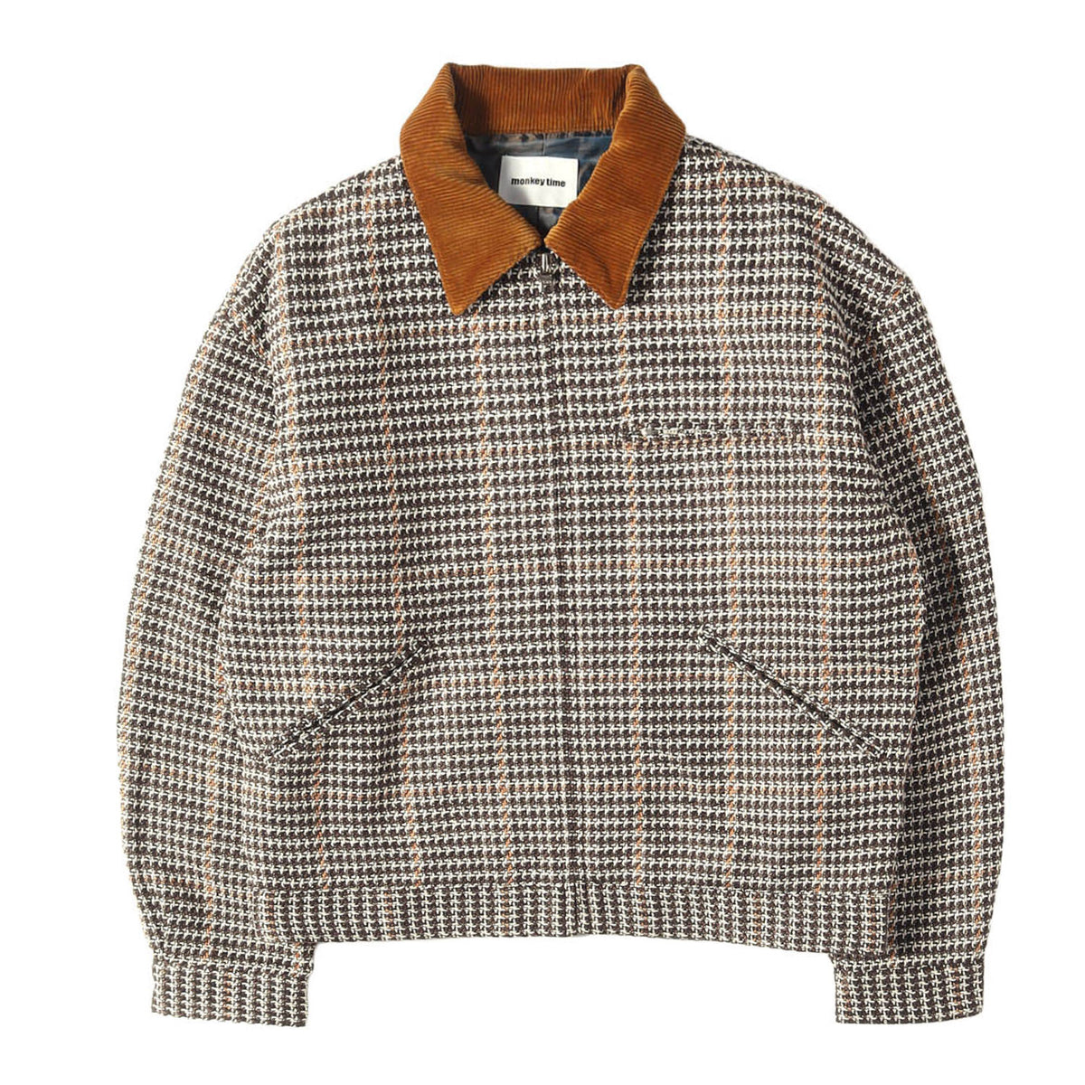 襟コーデュロイ チェック フルジップ ジャケット(MT CHECK ZIP WORK JKT)