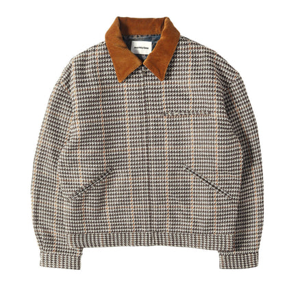 襟コーデュロイ チェック フルジップ ジャケット(MT CHECK ZIP WORK JKT)