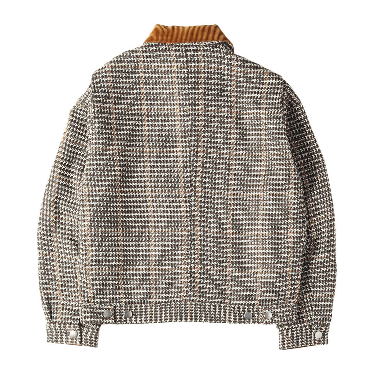 襟コーデュロイ チェック フルジップ ジャケット(MT CHECK ZIP WORK JKT)