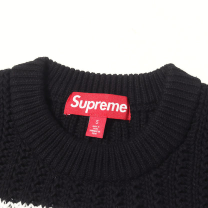 25SS スモールBOXロゴ ストライプ ニット セーター(Loose Gauge Stripe Small Box Sweater)
