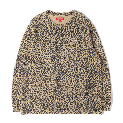 23AW レオパード柄 スモールBOXロゴ ロングスリーブ Tシャツ(Small Box L/S Tee)