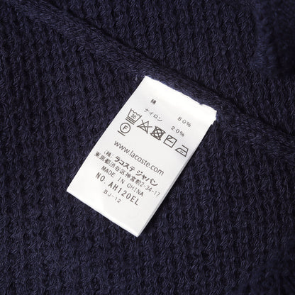 袖ライン ワッフルニット カーディガン