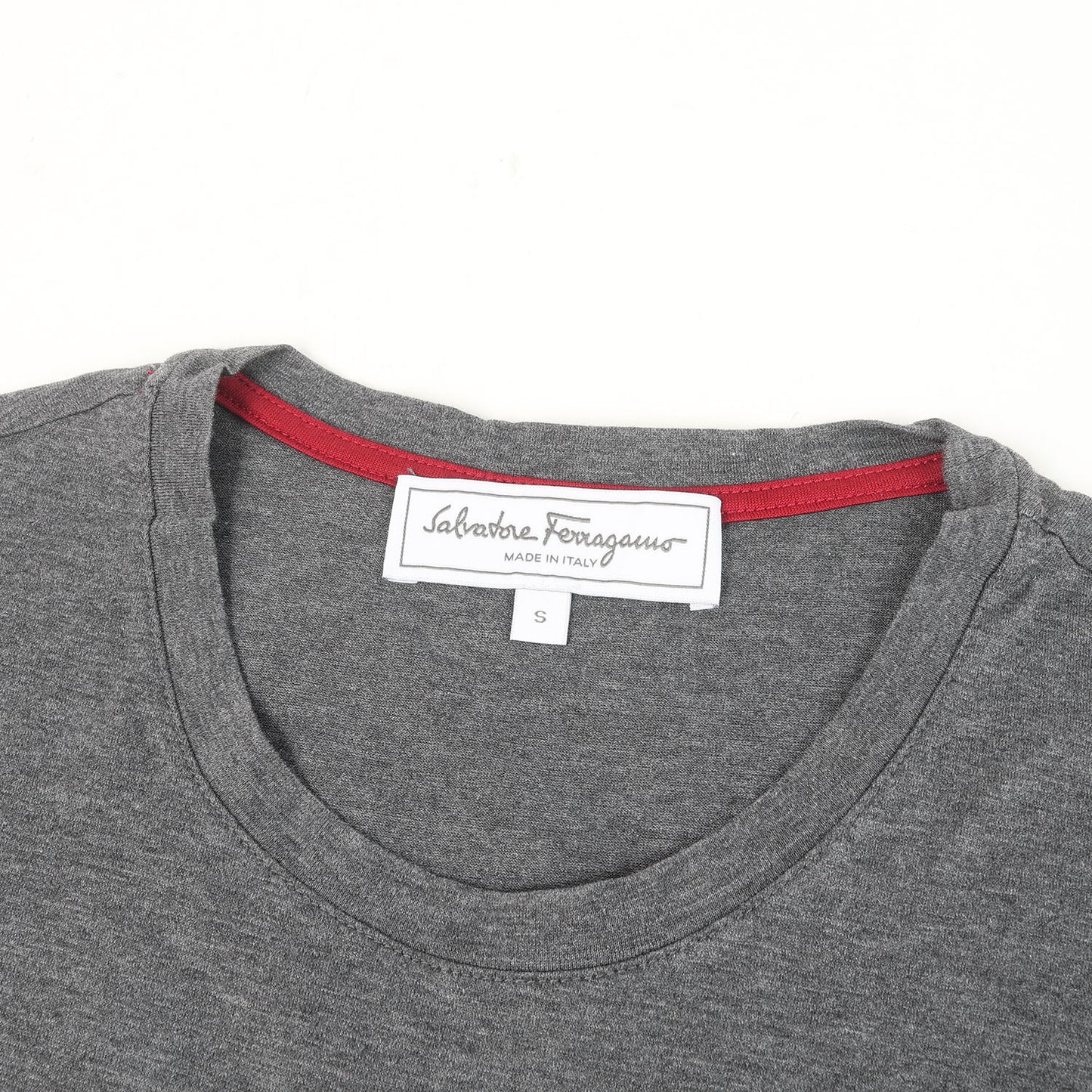 ガンチーニ刺繍 ポケット クルーネック Tシャツ