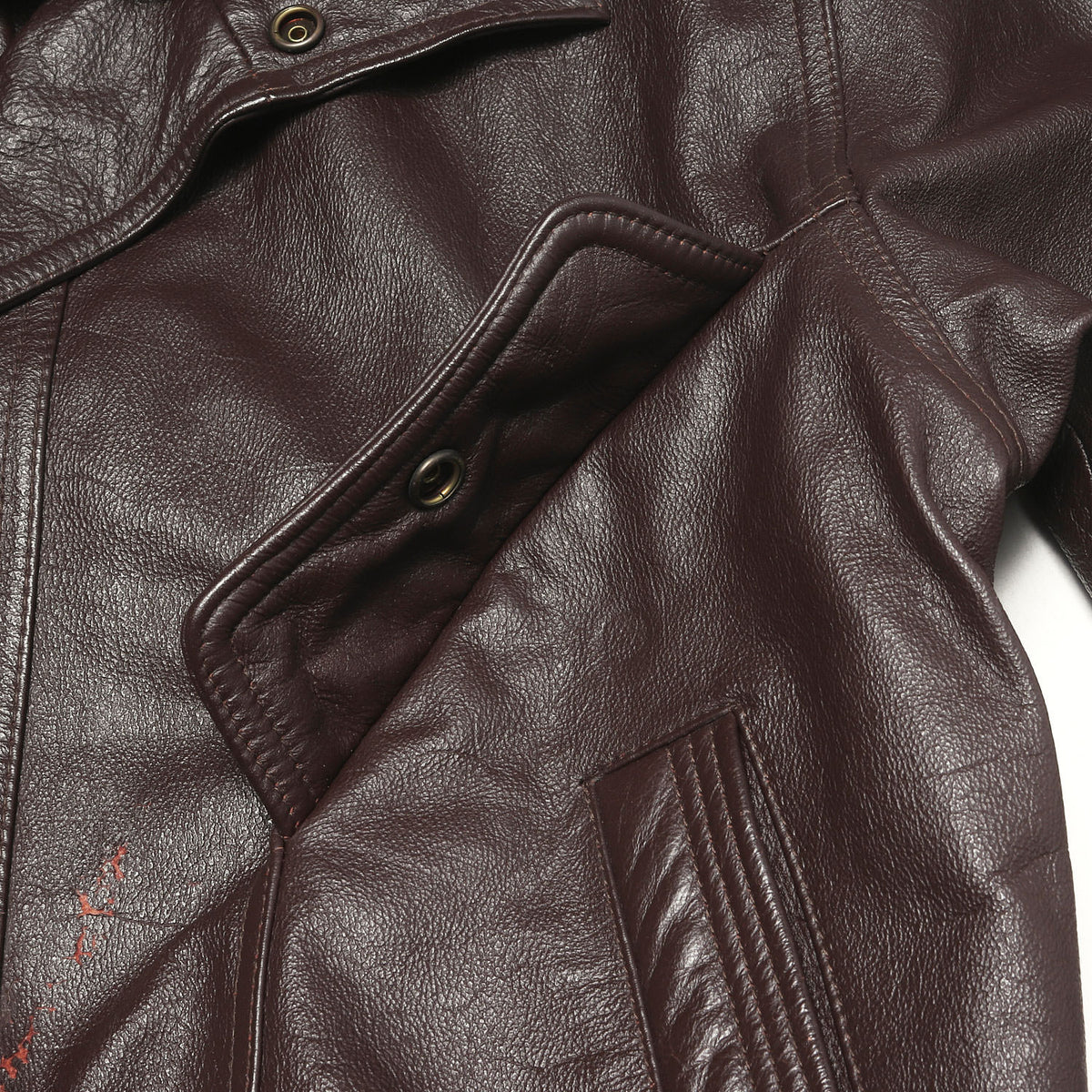 90s 裏地総柄 カウレザー フルジップ ジャケット EDIMARIARE GIOTTO HOMME